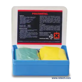 Полиметал Свързва метали, керамика, стъкло, гума, дърво, бетон, пластмаси.