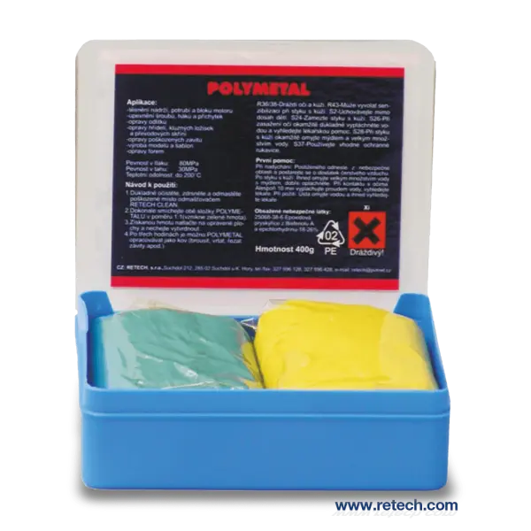 Полиметал Свързва метали, керамика, стъкло, гума, дърво, бетон, пластмаси.